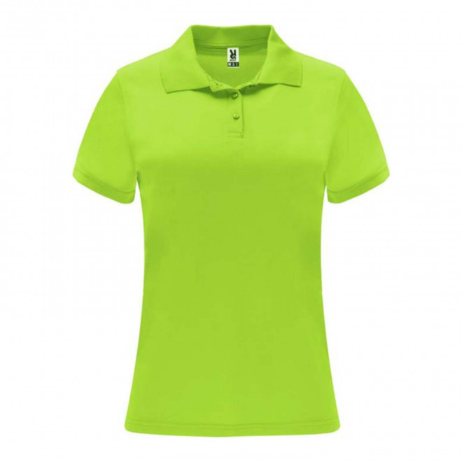 RAPIDE 4J - POLO SPORT FEMME PERSONNALISE 'MONZHA' - citron vert