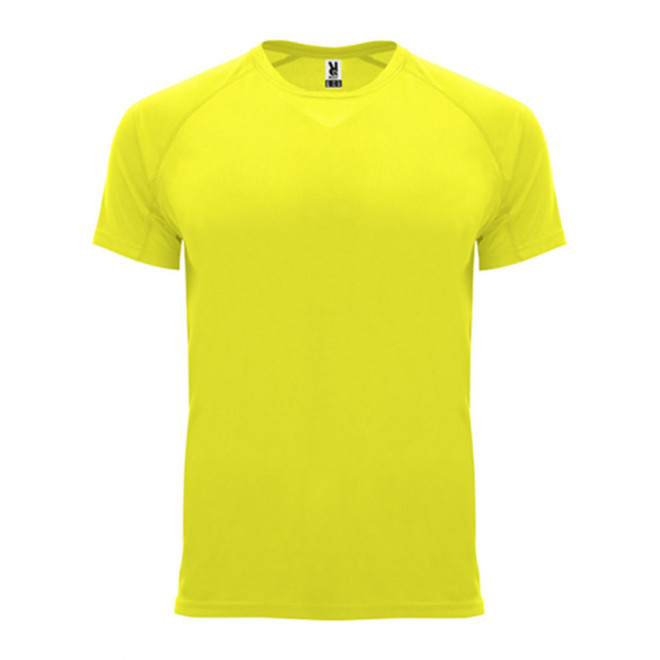 TEE SHIRT SPORT PUBLICITAIRE ENFANT 'ESPORTO' - jaune fluo