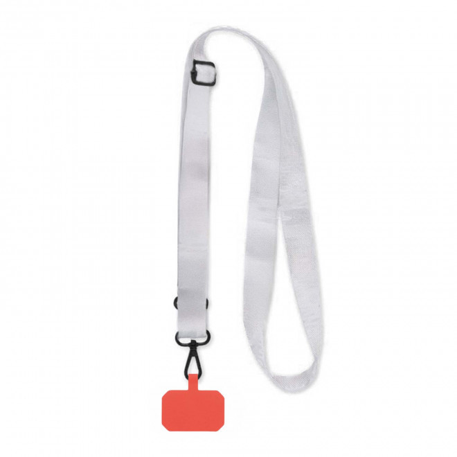 TOUR DE COU TELEPHONE PUBLICITAIRE 'OBLU' - rouge clair