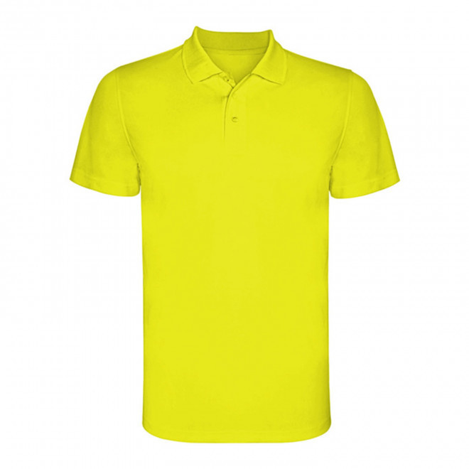 RAPIDE 4J - POLO SPORT ENFANT PERSONNALISE 'MONZHA' - jaune fluo