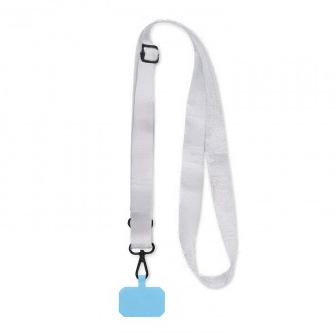 TOUR DE COU TELEPHONE PUBLICITAIRE 'OBLU' - bleu clair