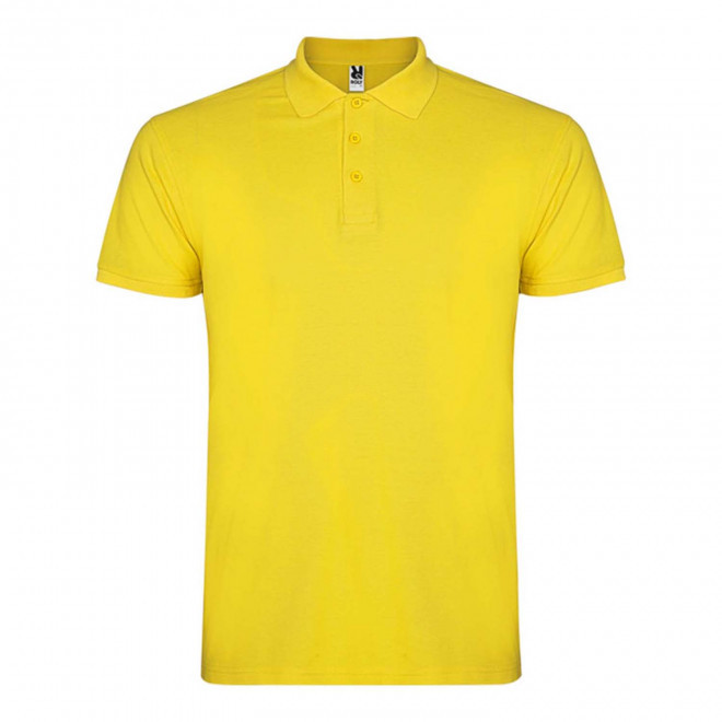 RAPIDE 4J - POLO ENFANT PERSONNALISABLE 'STARLO KIDS' - jaune