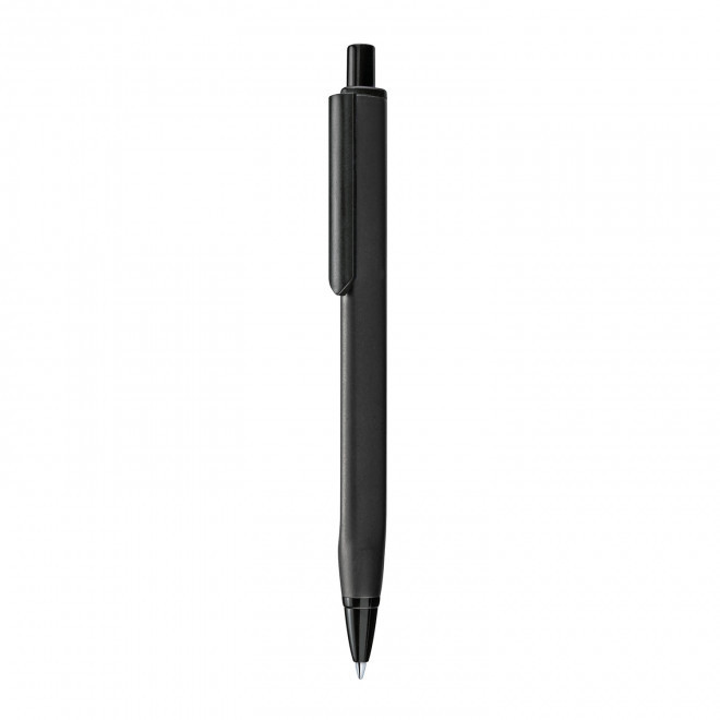 STYLO PERSONNALISABLE TRIANGULAIRE METAL 'VERTIC' - noir