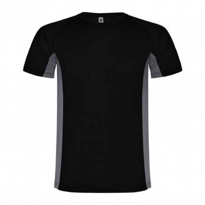 TEE-SHIRT DE SPORT PERSONNALISABLE 'SHANGHAI' - noir/gris