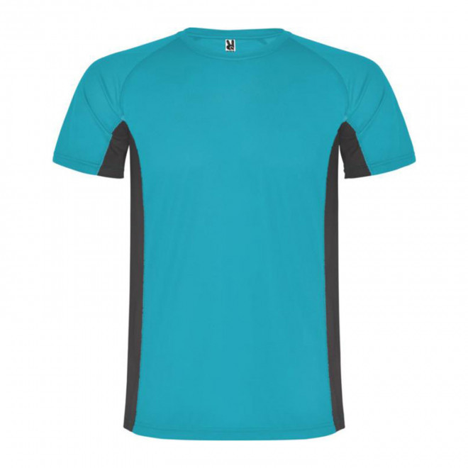 TEE-SHIRT DE SPORT PERSONNALISABLE 'SHANGHAI' - bleu/gris