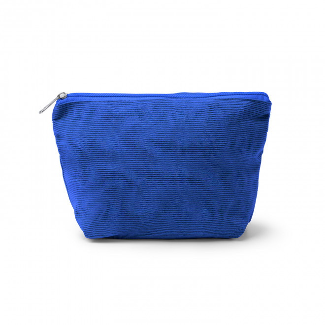 TROUSSE DE TOILETTE PERSONNALISABLE VELOURS 'BUDINSKY' - bleu royal