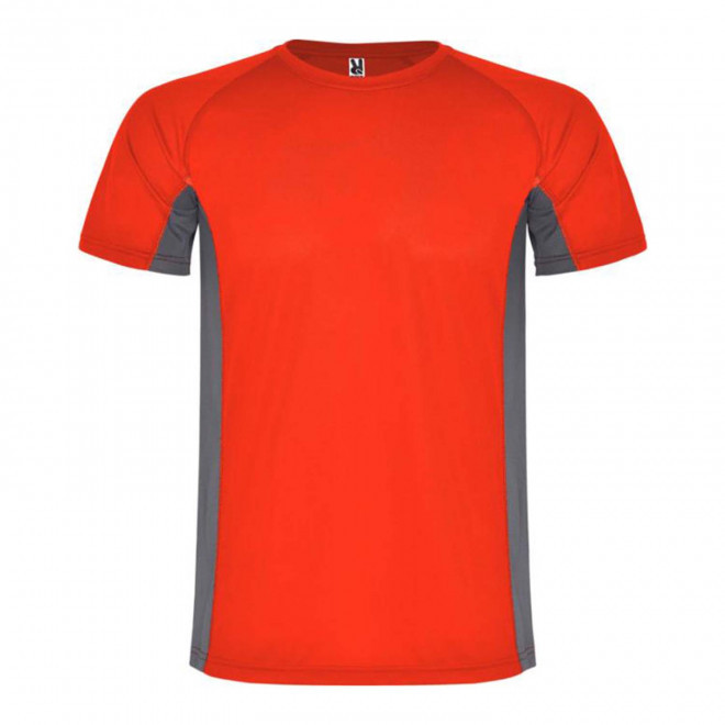 RAPIDE 4J - TEE-SHIRT DE SPORT PERSONNALISE 'SHANGHAI' - rouge/gris