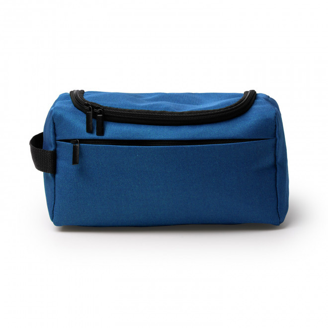 TROUSSE DE TOILETTE PERSONNALISABLE RPET 'NIXO' - bleu royal