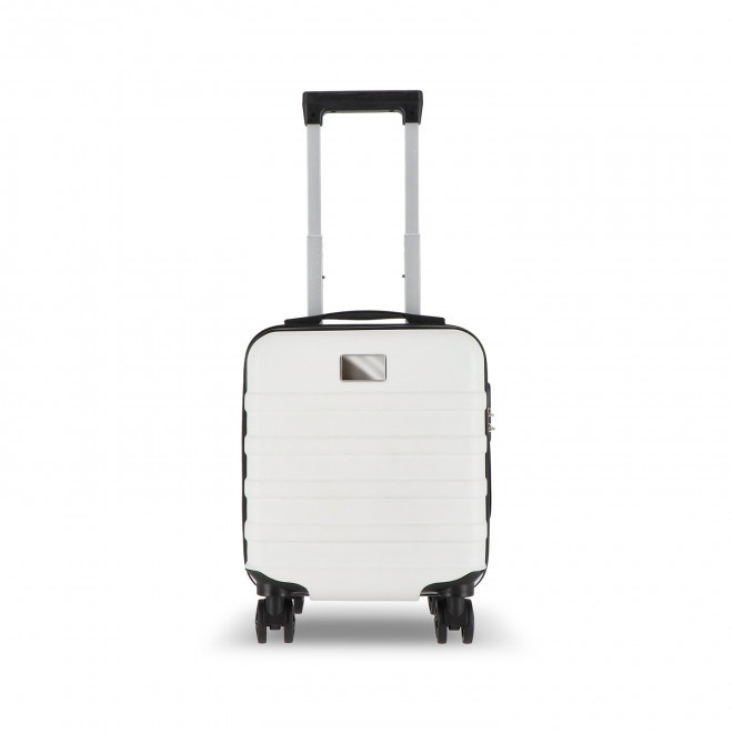 VALISE TROLLEY CABINE PERSONNALISEE 'ZOLAX 14 POUCES' - blanc