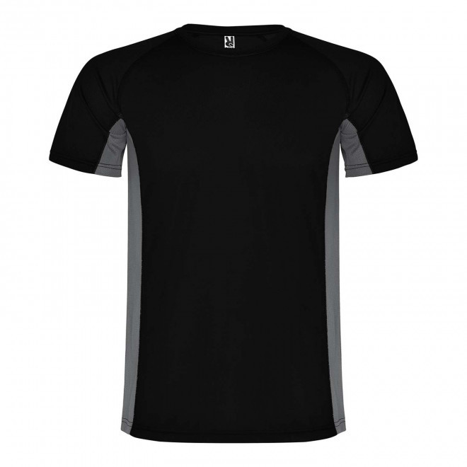 TEE-SHIRT DE SPORT ENFANT PERSONNALISABLE 'SHANGHAI' - noir/gris