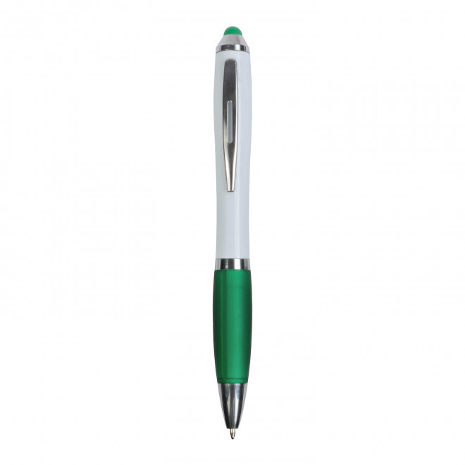 STYLO POUR ECRAN TACTILE PERSONNALISABLE 'NASH BLANCO' - vert