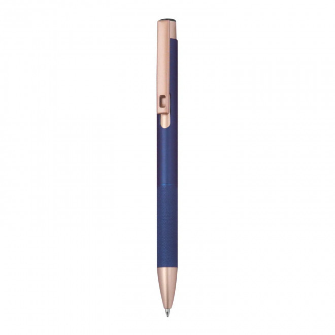 STYLO EN ALU RECYCLE PERSONNALISE 'AURORA' - bleu foncé
