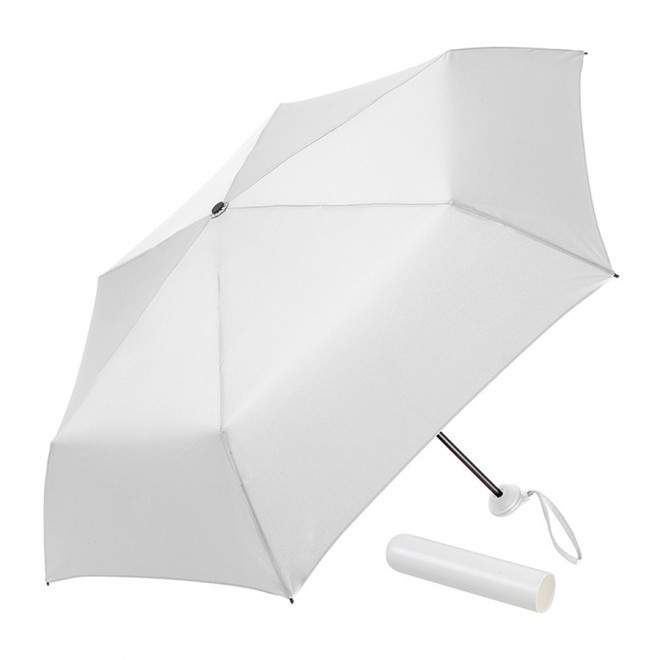 PARAPLUIE TEMPETE PLIABLE MANUEL PERSONNALISABLE FARE® 'PARISA' - blanc