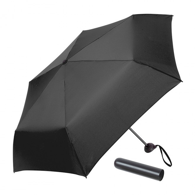 PARAPLUIE TEMPETE PLIABLE MANUEL PERSONNALISABLE FARE® 'PARISA' - noir