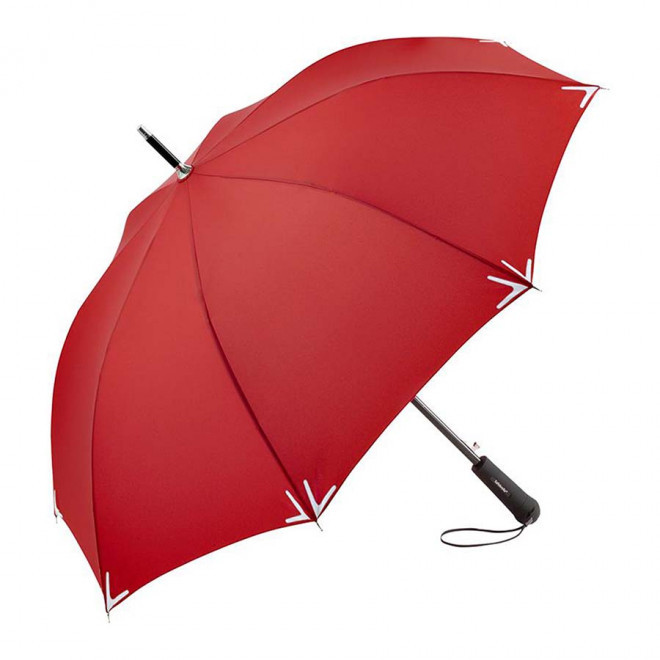 PARAPLUIE DROIT PERSONNALISABLE AUTO REFLEC FARE® 'RAINLIGHT' - rouge