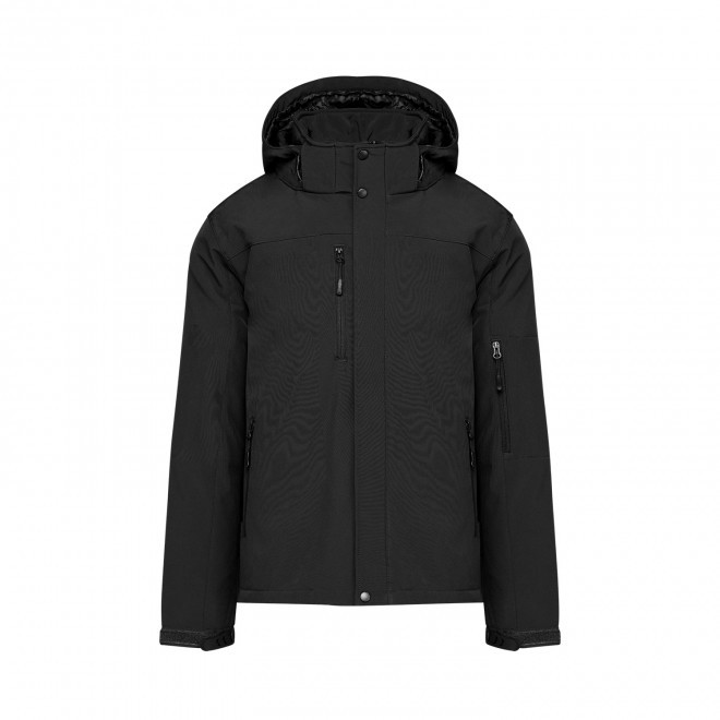 SOFTSHELL HOMME PERSONNALISABLE 'KARISOFT CAPUCHE' - noir