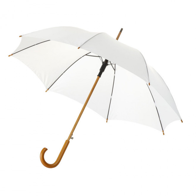 RAPIDE 4 JOURS - PARAPLUIE PERSONNALISABLE CANNE AUTO 'DAWOOD'  - blanc