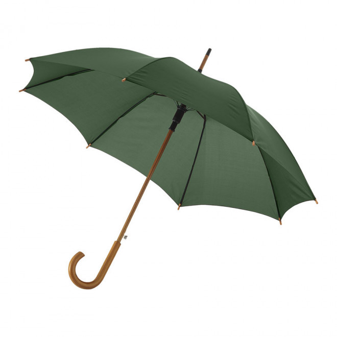 RAPIDE 4 JOURS - PARAPLUIE PERSONNALISABLE CANNE AUTO 'DAWOOD'  - vert sapin