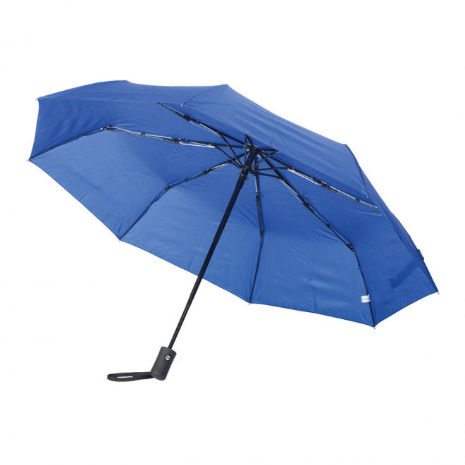 PARAPLUIE PUBLICITAIRE PLIABLE AUTO 'STORMI' - bleu