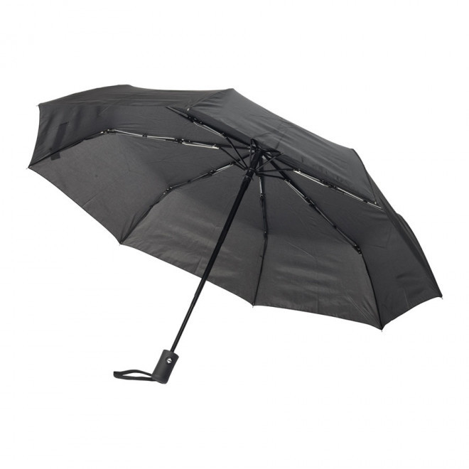 PARAPLUIE PUBLICITAIRE PLIABLE AUTO 'STORMI' - noir