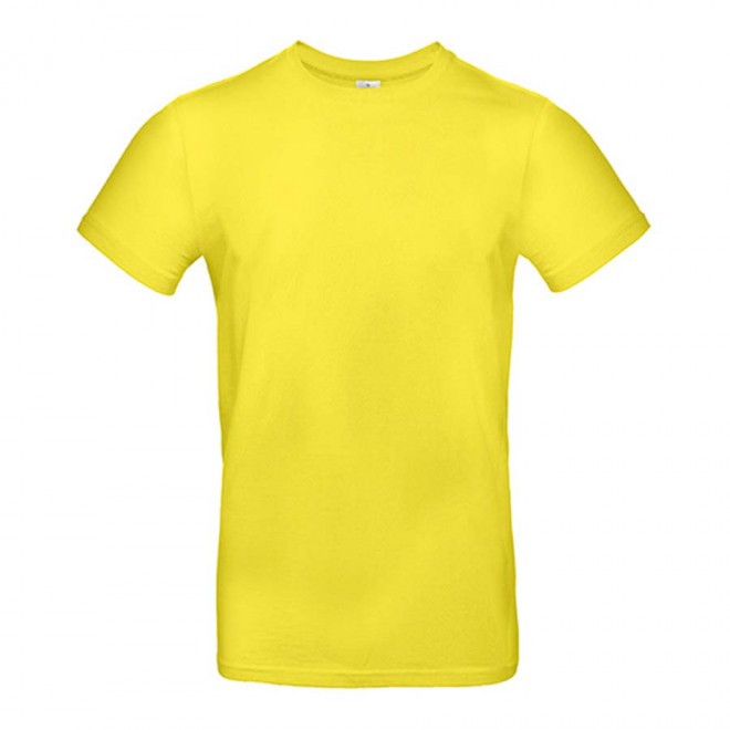 TEE-SHIRT PERSONNALISÉ COL ROND HOMME B&C® 'PALTO 185' - solar yellow