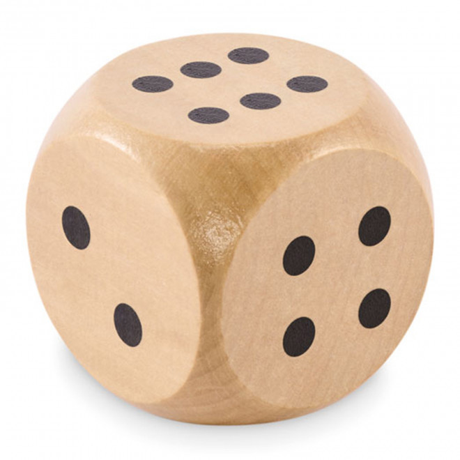 DE EN BOIS XXL PERSONNALISABLE  'DEBO 5 CM' - brun