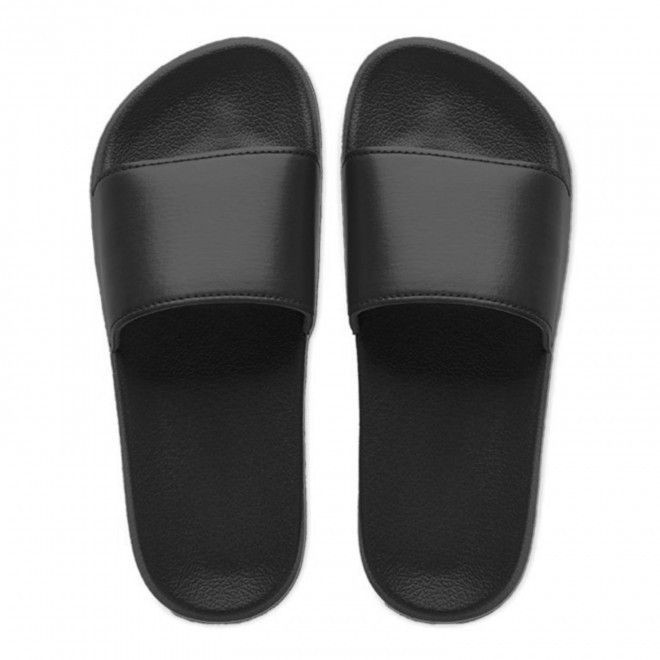 PAIRE CLAQUETTES PERSONNALISABLE SUR MESURE 'OMAX CUSTOM' - noir