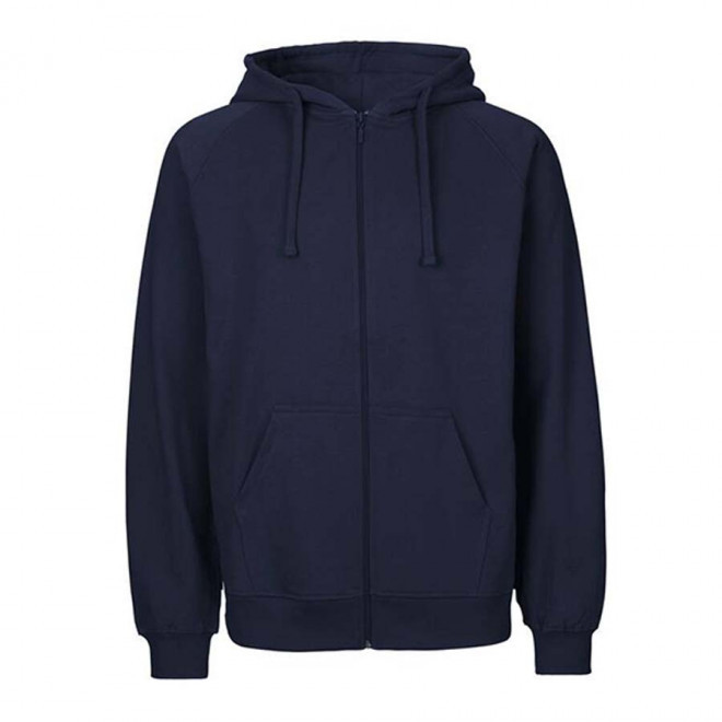 SWEAT-SHIRT PERSONNALISÉ ZIP HOMME BIO NEUTRAL® 'YORIS' - navy