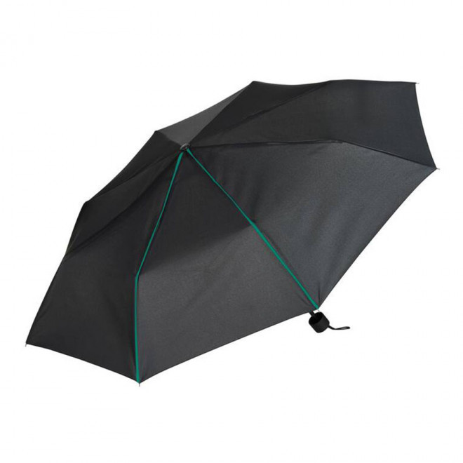 MINI PARAPLUIE PERSONNALISABLE  'BURFORD' - black/kelly green