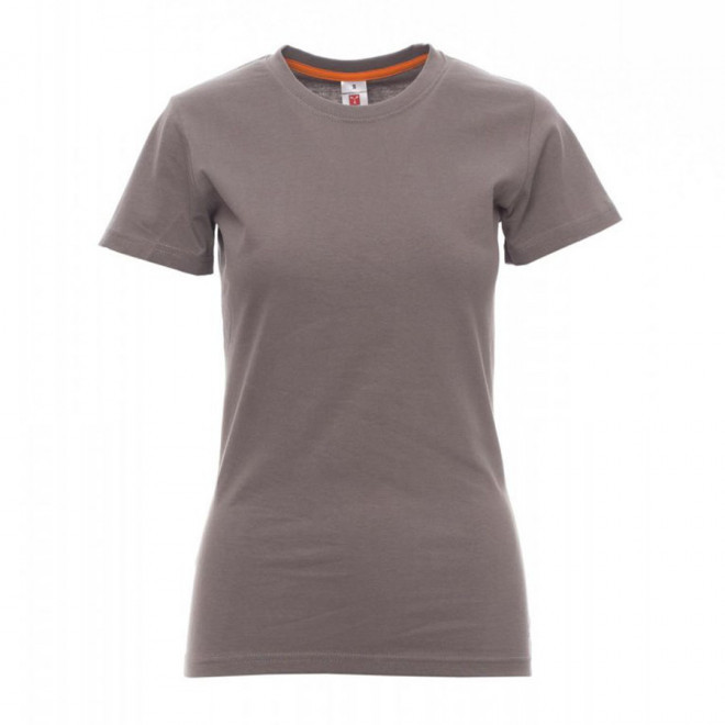 TEE-SHIRT PERSONNALISE FEMME PAYPER® 'SUNRISE' - gris 