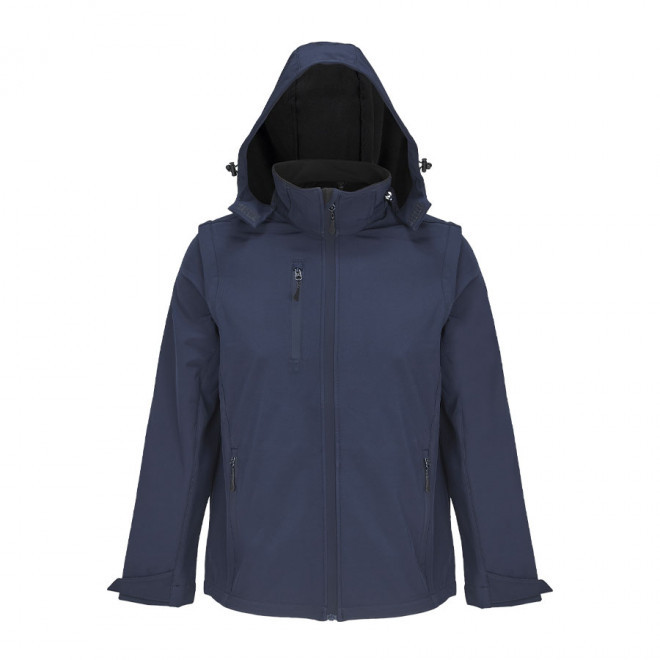 VESTE SOFTSHELL PERSONNALISÉE AMOVIBLE 'FALCON 3IN1' - bleu