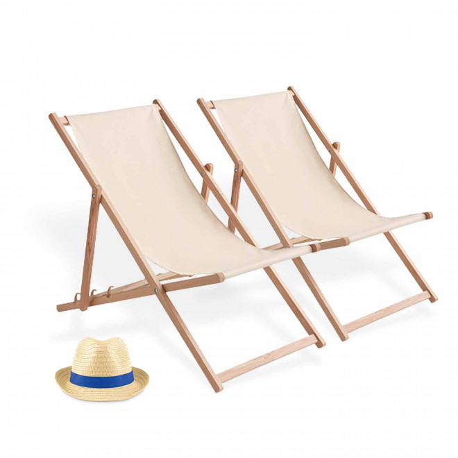 LOT 2 CHILIENNES ET 50 CHAPEAUX PERSONNALISABLE 'HURVOX' - bleu