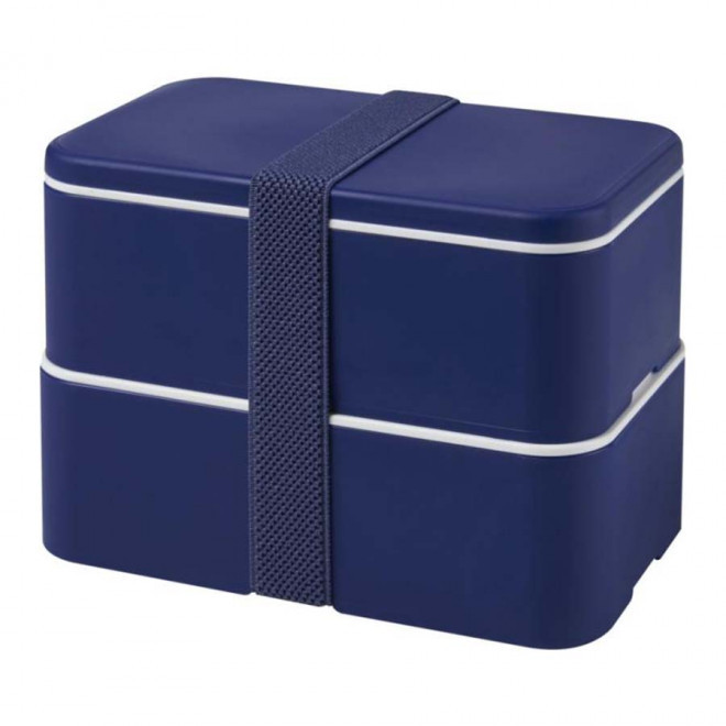 LUNCH BOX PERSONNALISABLE 'STOBO DOUBLE' - bleu foncé