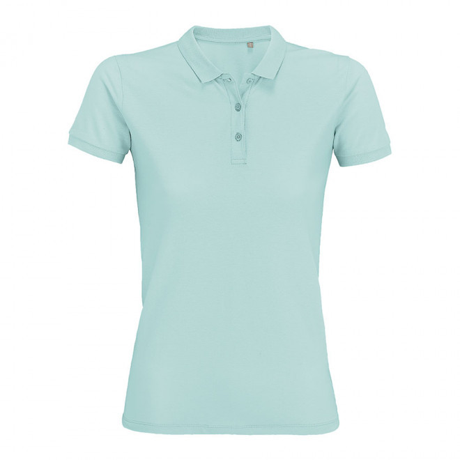 POLO PUBLICITAIRE FEMME BIO 'PLANET' COULEUR 170 GR/M² - bleu artique