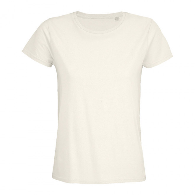 TEE-SHIRT PUBLICITAIRE FEMME BIO COLORE 'PIONEER' 175 GR/M² - ecru