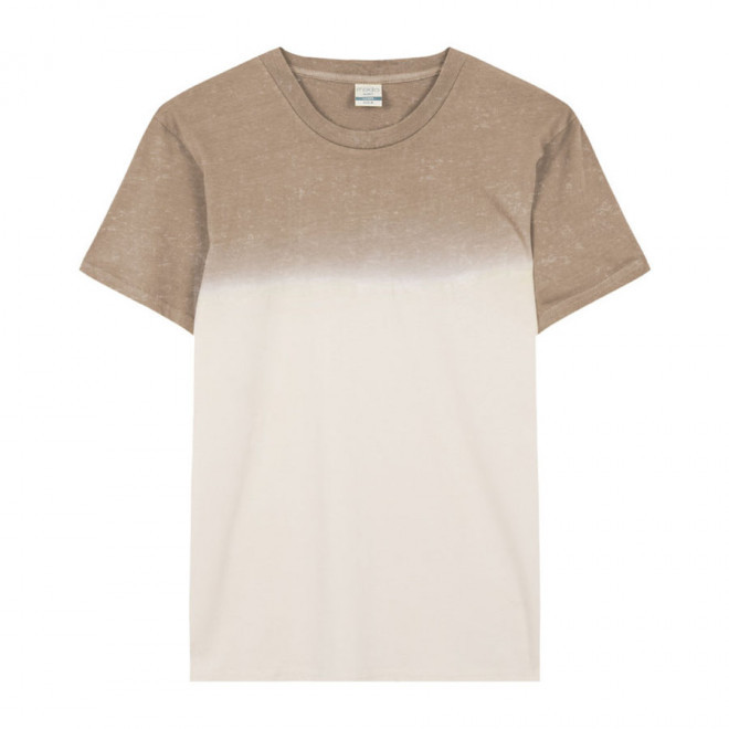 TEE-SHIRT PERSONNALISABLE MIXTE DYE 'SIMAO' - marron