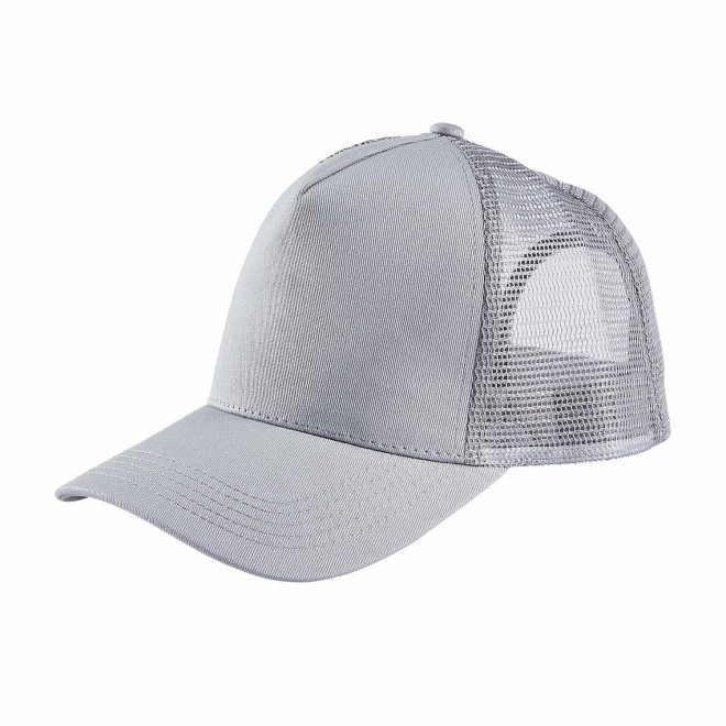 CASQUETTE TRUCKER FILET PERSONNALISABLE 'BLINK' - gris pur