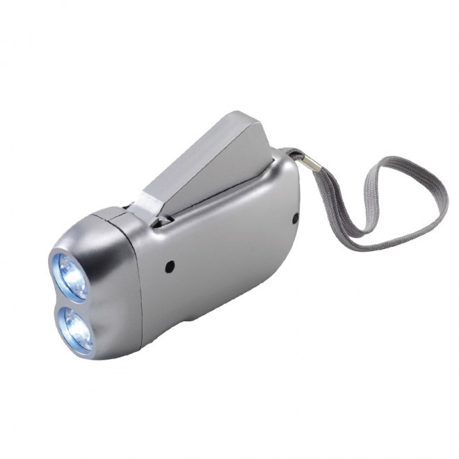 LAMPE DE POCHE PUBLICITAIRE 'DYNAMO' - argenté