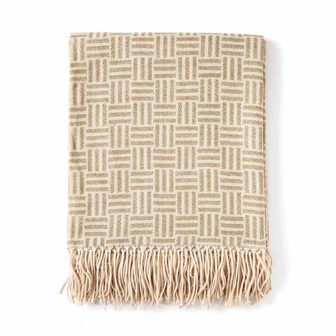 PLAID PERSONNALISABLE 'DUTHIL' - gris