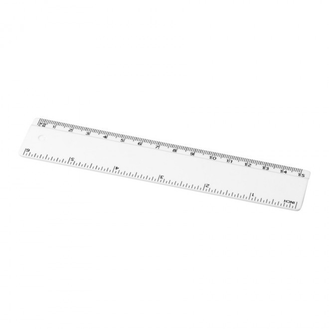 RÈGLE PERSONNALISÉE EN PLASTIQUE RIGIDE 15 CM 'RULER' - blanc