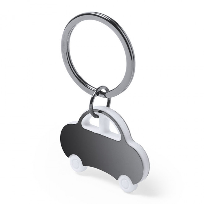 PORTE-CLES PUBLICITAIRE 'AUTOCOLOR' - blanc