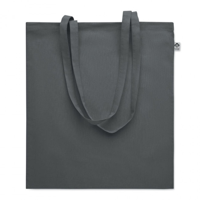 SAC SHOPPING PERSONNALISÉ EN COTON 180 GR 'SUNDO BIO' - gris fonce