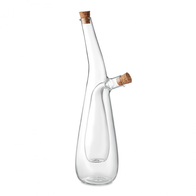 BOUTEILLE POUR VINAIGRETTE PERSONNALISABLE EN VERRE 'MAGY' - transparent