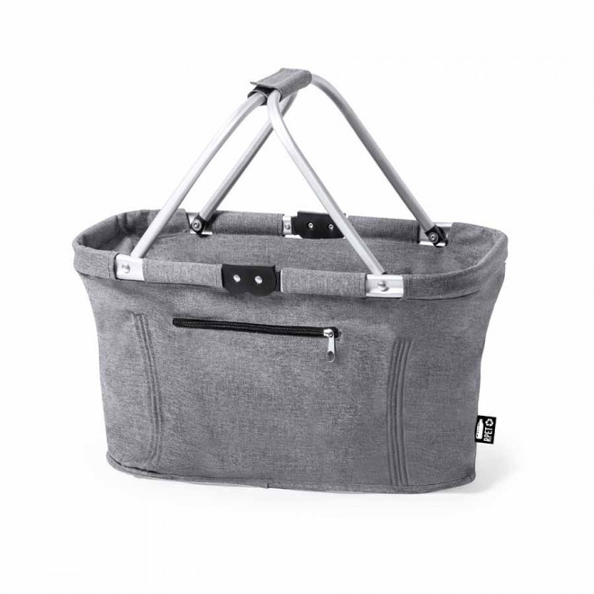 PANIER PERSONNALISABLE PLIABLE 'CESOLE' - gris