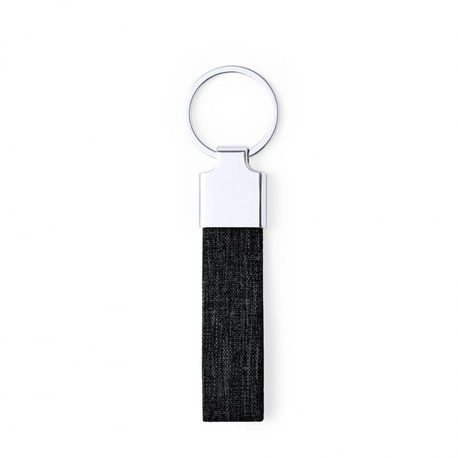 PORTE-CLES PERSONNALISABLE 'GANCIA' - noir