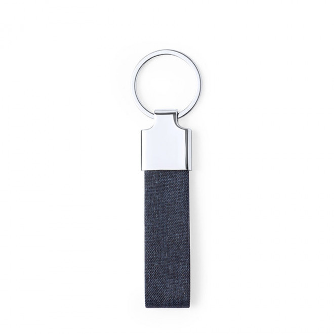 PORTE-CLES PERSONNALISABLE 'GANCIA' - bleu marine