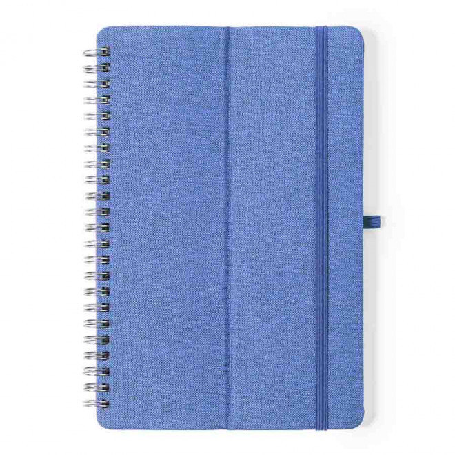CARNET A5 RPET PERSONNALISABLE 'TELFON' - bleu