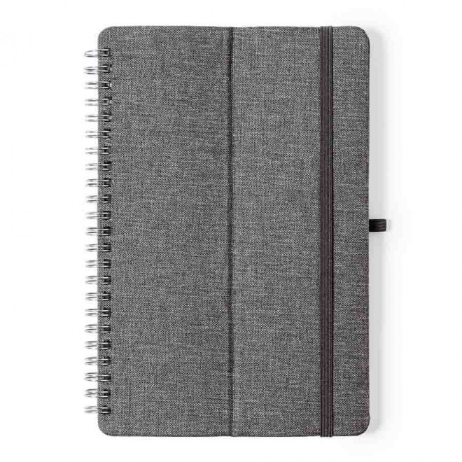 CARNET A5 RPET PERSONNALISABLE 'TELFON' - gris