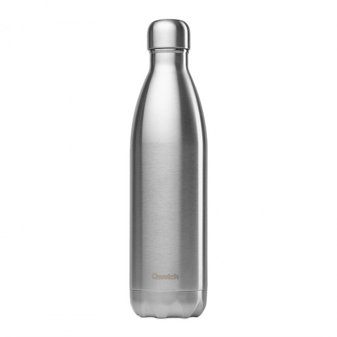 BOUTEILLE ISOTHERME PERSONNALISABLE INOX 750 ML QWETCH® - argenté