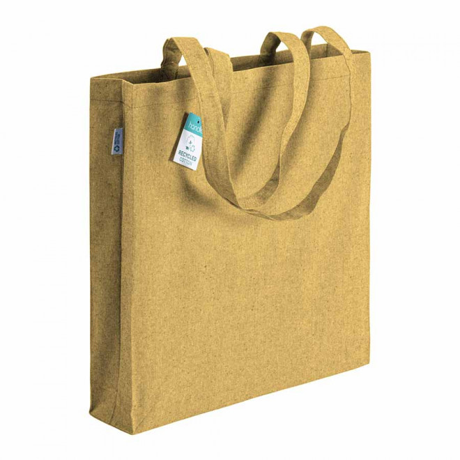 SAC COTON RECYCLE PERSONNALISABLE 190 GR/M2 'BOQUITA' - jaune